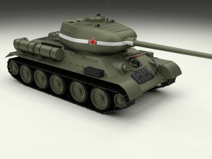 t-34-85 with interior 3D मॉडल