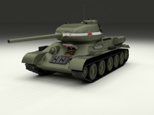 t-34-85 with interior 3D मॉडल