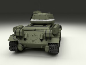 t-34-85 with interior 3D मॉडल