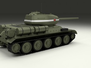 t-34-85 with interior 3D मॉडल
