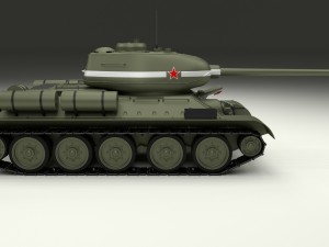 t-34-85 with interior 3D मॉडल