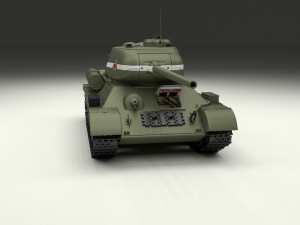 t-34-85 with interior 3D मॉडल