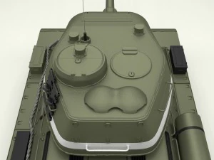 T-34-85 con interni Modello 3D
