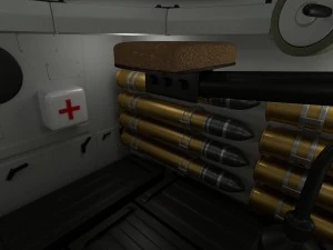 T-34-85 con interni Modello 3D