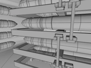 T-34-85 con interni Modello 3D