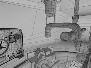 T-34-85 con interni Modello 3D