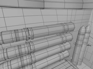 T-34-85 con interni Modello 3D