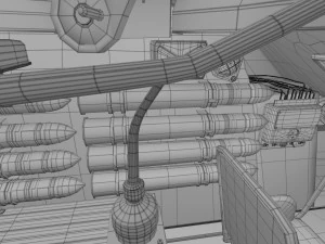 T-34-85 con interni Modello 3D