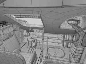 T-34-85 con interni Modello 3D