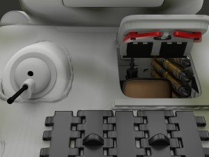 t-34-85 interior-engine bay full winter camo Modello 3D