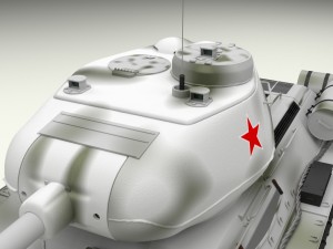 t-34-85 interior-engine bay full winter camo Modello 3D