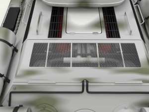 t-34-85 interior-engine bay full winter camo Modello 3D