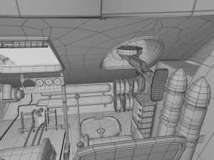 t-34-85 interior-engine bay full winter camo Modello 3D