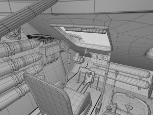 t-34-85 interior-engine bay full winter camo Modello 3D