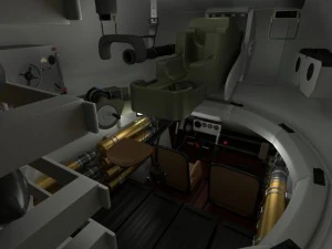 t-34-85 interior-engine bay full camo 3D Model