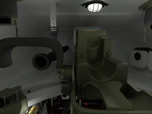 t-34-85 interior-engine bay full camo Modelo 3D
