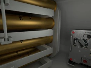 t-34-85 interior-engine bay full camo 3D Model