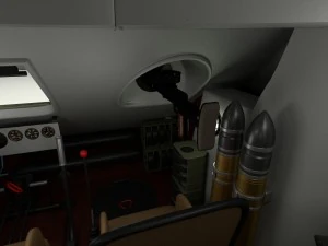 t-34-85 interior-engine bay full camo 3D Model