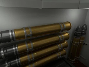 t-34-85 interior-engine bay full camo 3D Model