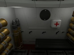 t-34-85 interior-engine bay full camo 3D Model