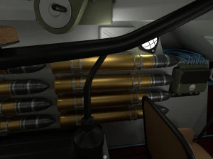 t-34-85 interior-engine bay full camo 3D Model