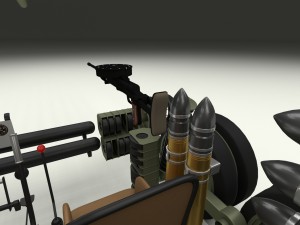 t-34-85 interior-engine bay full camo Modelo 3D