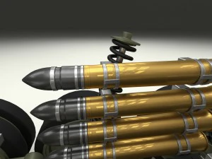 t-34-85 interior-engine bay full camo 3D Model