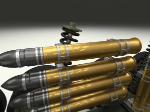 t-34-85 interior-engine bay full camo 3D Model