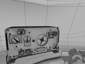 t-34-85 interior-engine bay full camo 3D Model