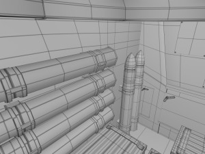 t-34-85 interior-engine bay full camo Modelo 3D