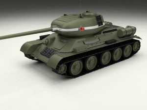 t-34-85 tank Modèle 3D