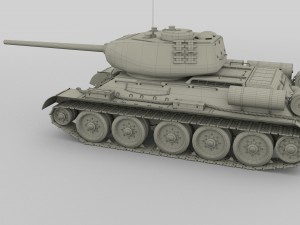 t-34-85 tank 3D मॉडल