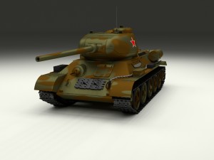 t-34-85 tank camo Modelo 3D
