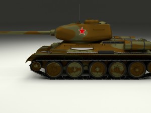 t-34-85 tank camo Modelo 3D