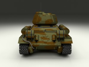 t-34-85 tank camo Modelo 3D