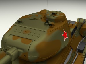t-34-85 tank camo Modelo 3D