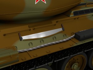t-34-85 tank camo Modelo 3D