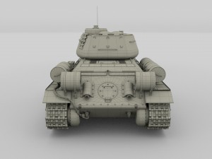 t-34-85 tank camo Modelo 3D