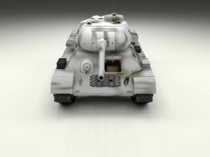 t-34-85 with interior winter camo 3D Model