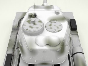 t-34-85 with interior winter camo Modèle 3D