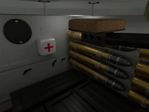 t-34-85 with interior winter camo 3D Model