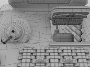 t-34-85 with interior winter camo 3D Model