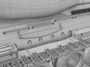 t-34-85 with interior winter camo 3D Model