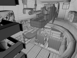 t-34-85 with interior winter camo 3D Model