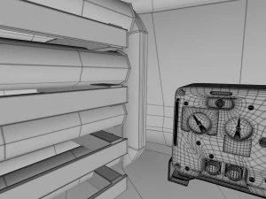 t-34-85 with interior winter camo 3D Model