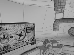 t-34-85 with interior winter camo 3D Model