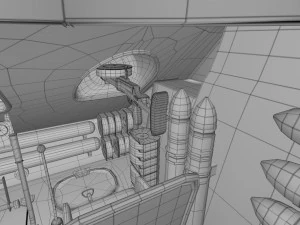 t-34-85 with interior winter camo 3D Model