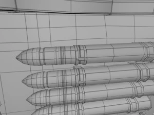 t-34-85 with interior winter camo 3D Model