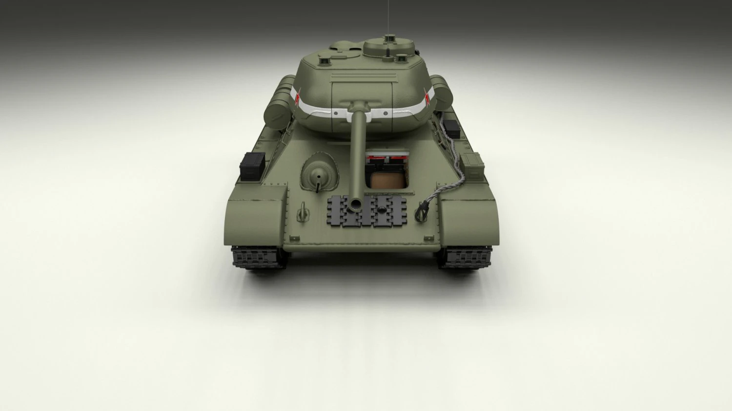 t-34-85 with interior hdri 3D Model .c4d .max .obj .3ds .fbx .stl .blend