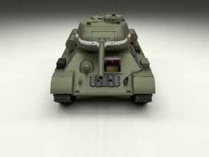 t-34-85 with interior hdri 3D Model